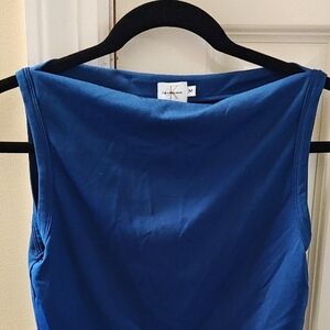 Calvin Klein Blue Sleeveless Tank Top